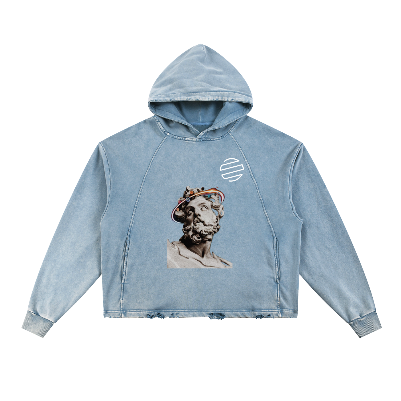 Original Era "Wonderfully Made" Vintage Washed Frayed-Hem Hoodie