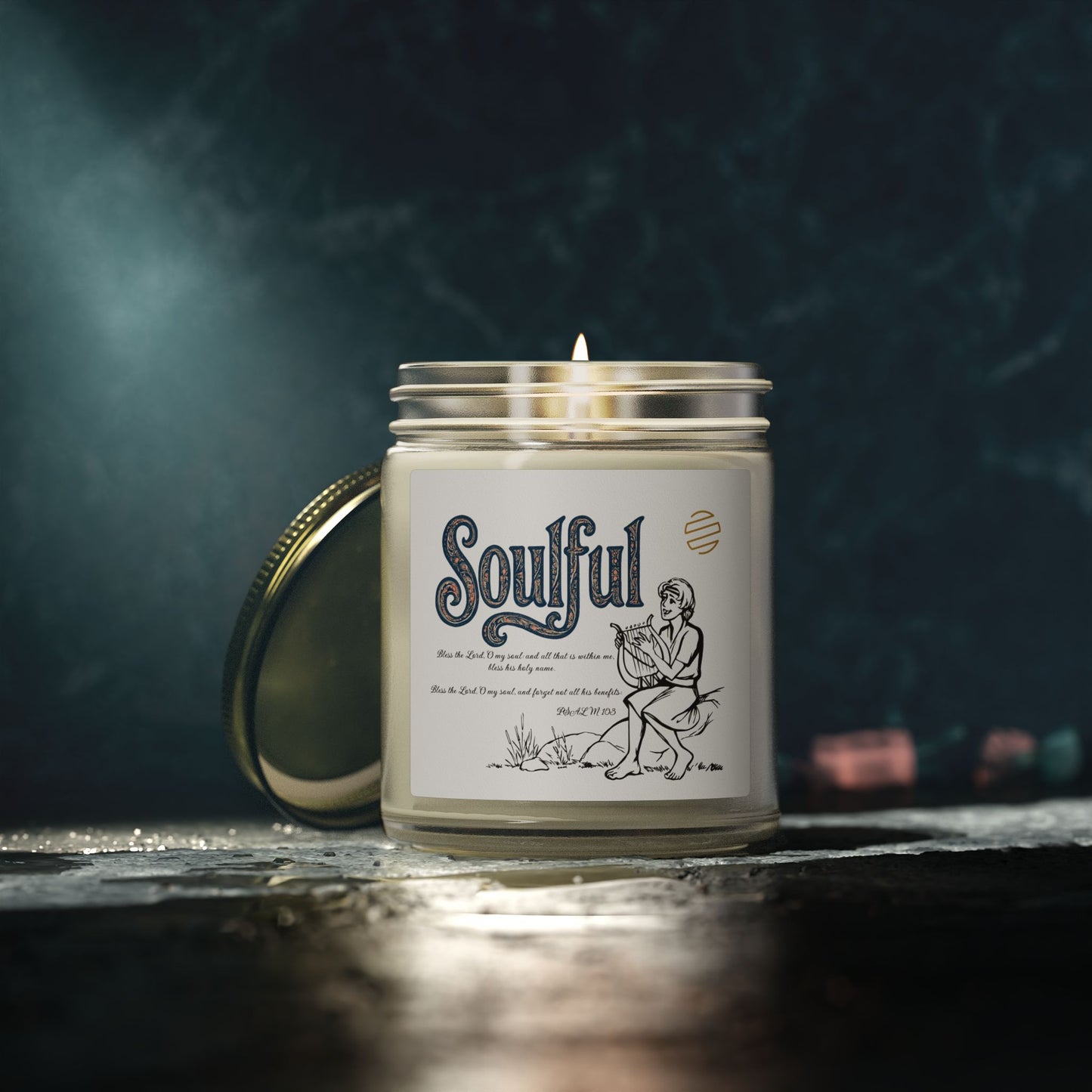 Soulful Coconut Apricot Scented Candle — 4oz & 9oz Soy Blend