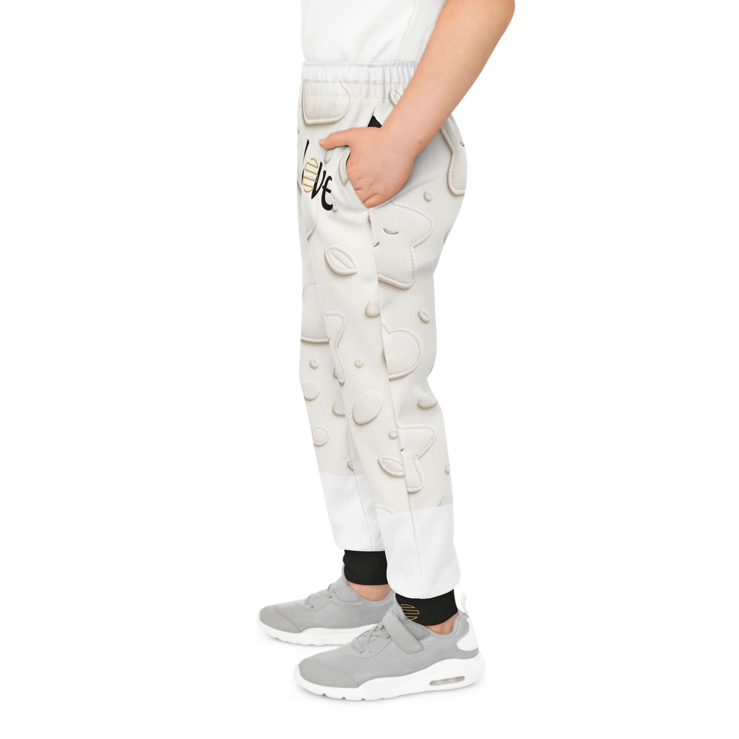 Cute Love-Themed Youth Joggers