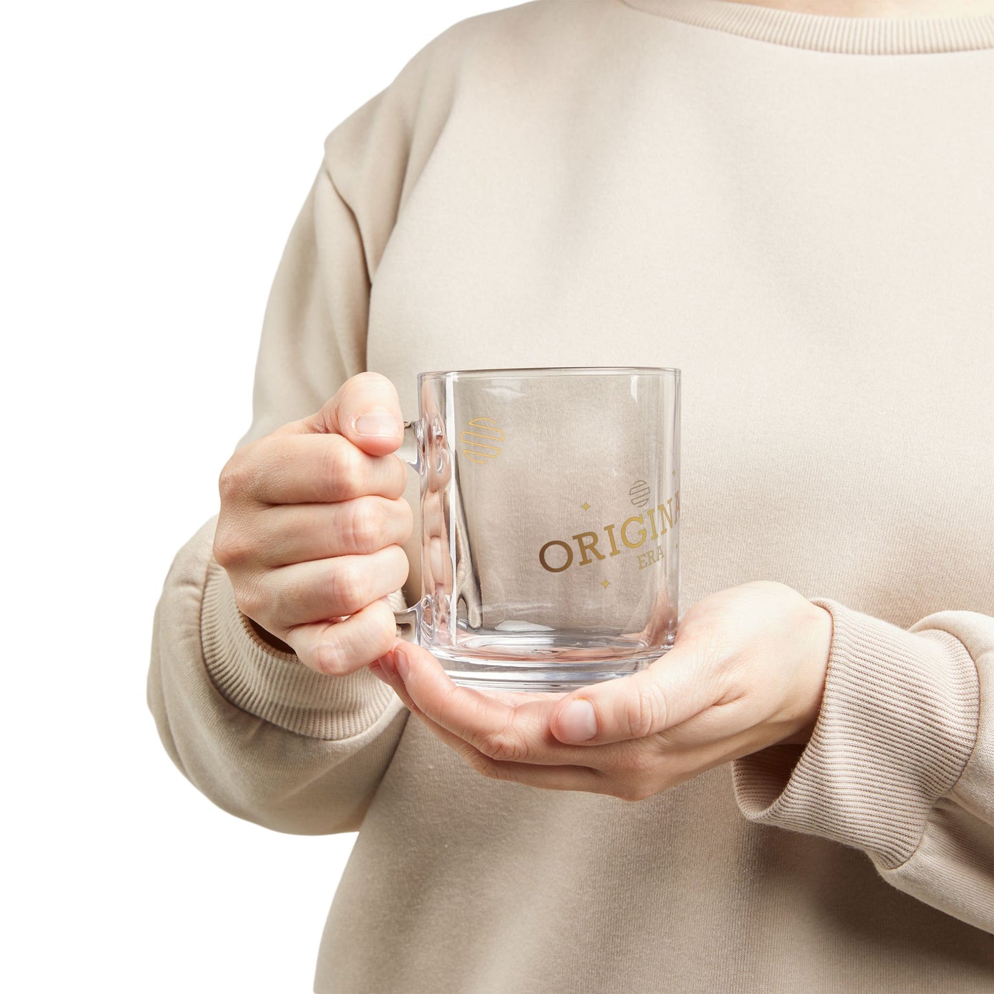 Glass Mug, 10oz with Original Era