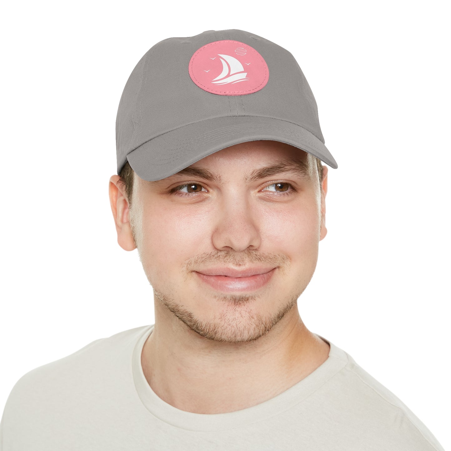 Set For Sail Leather Patch Dad Hat — Nautical Baseball Cap