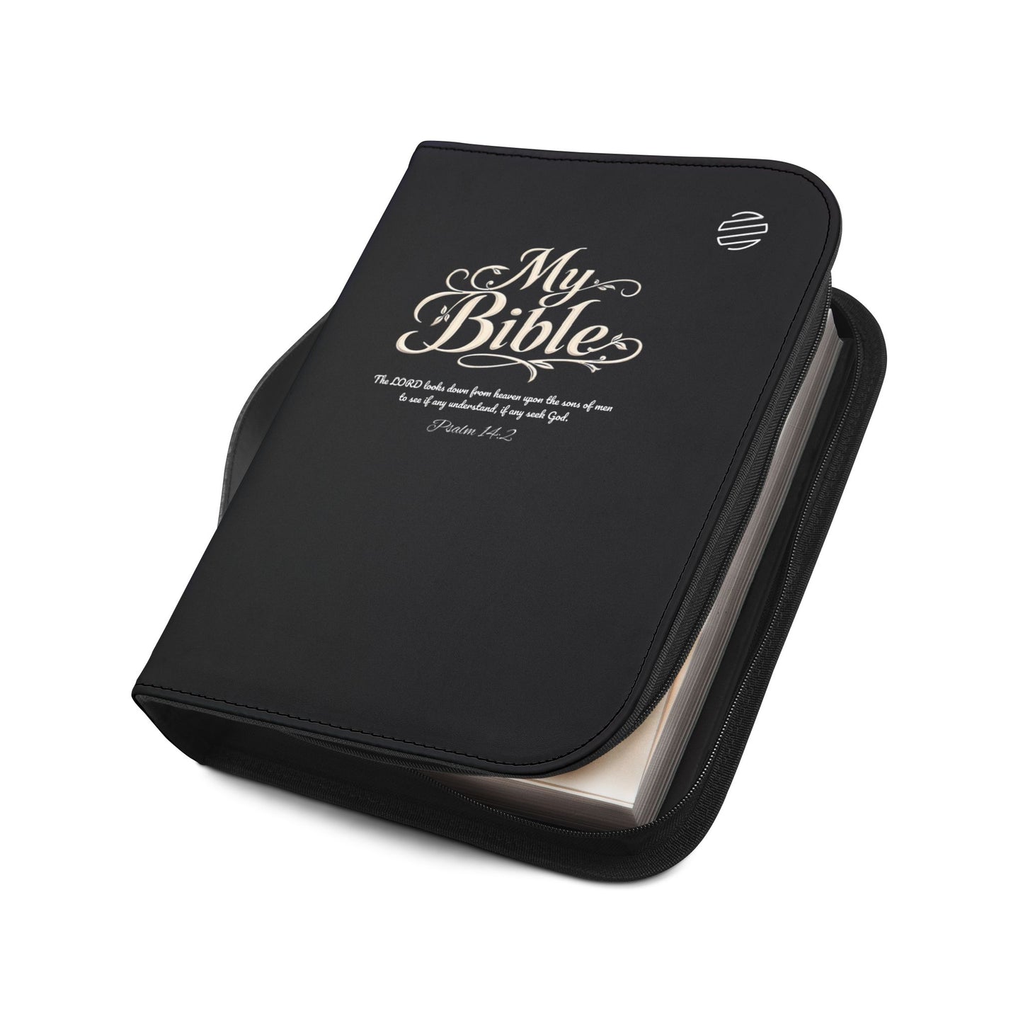 My Bible Zippered Cover — Scripture Verse Protective Case for Bible