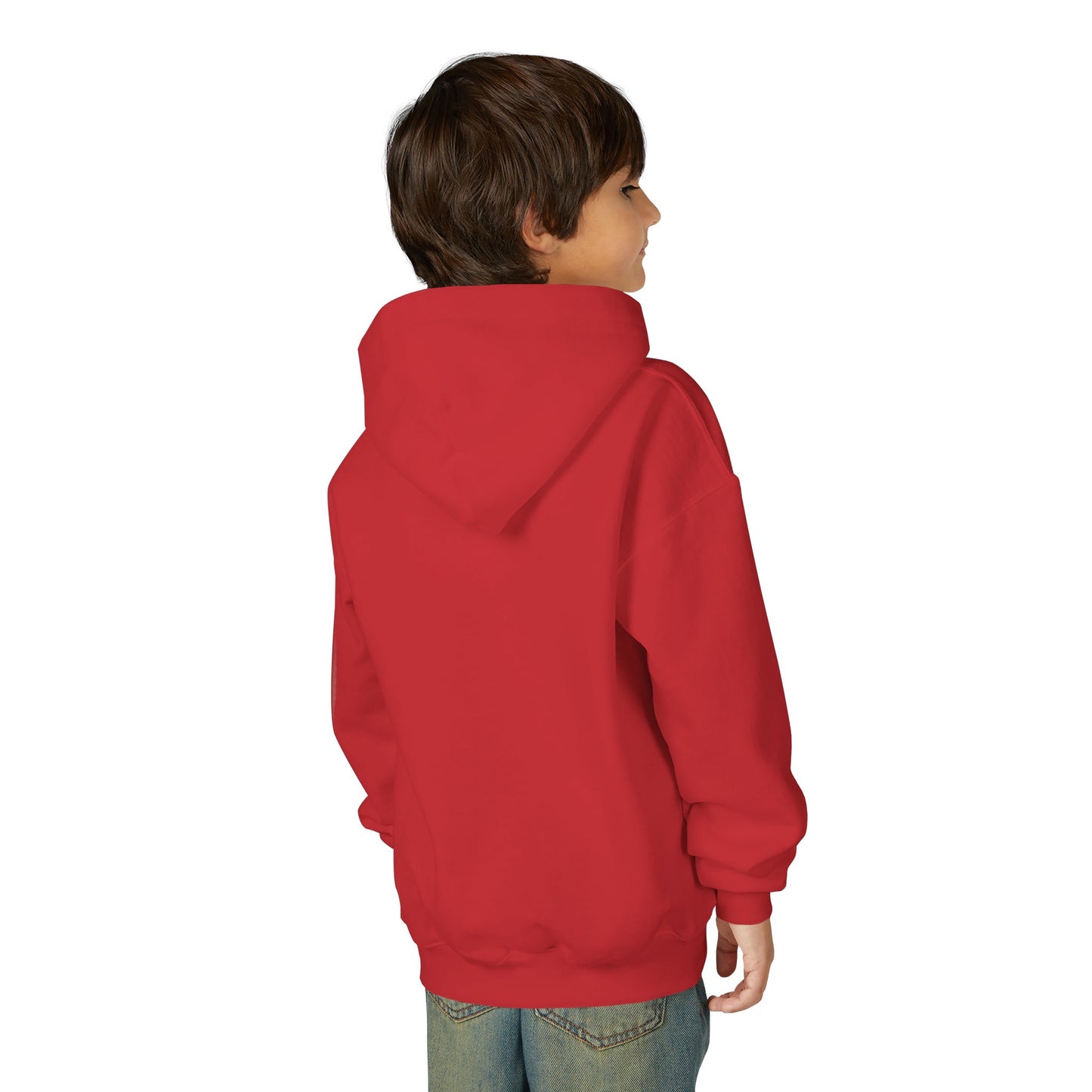Youth Hoodie — Earth Floral Heart Graphic Kids Sweatshirt