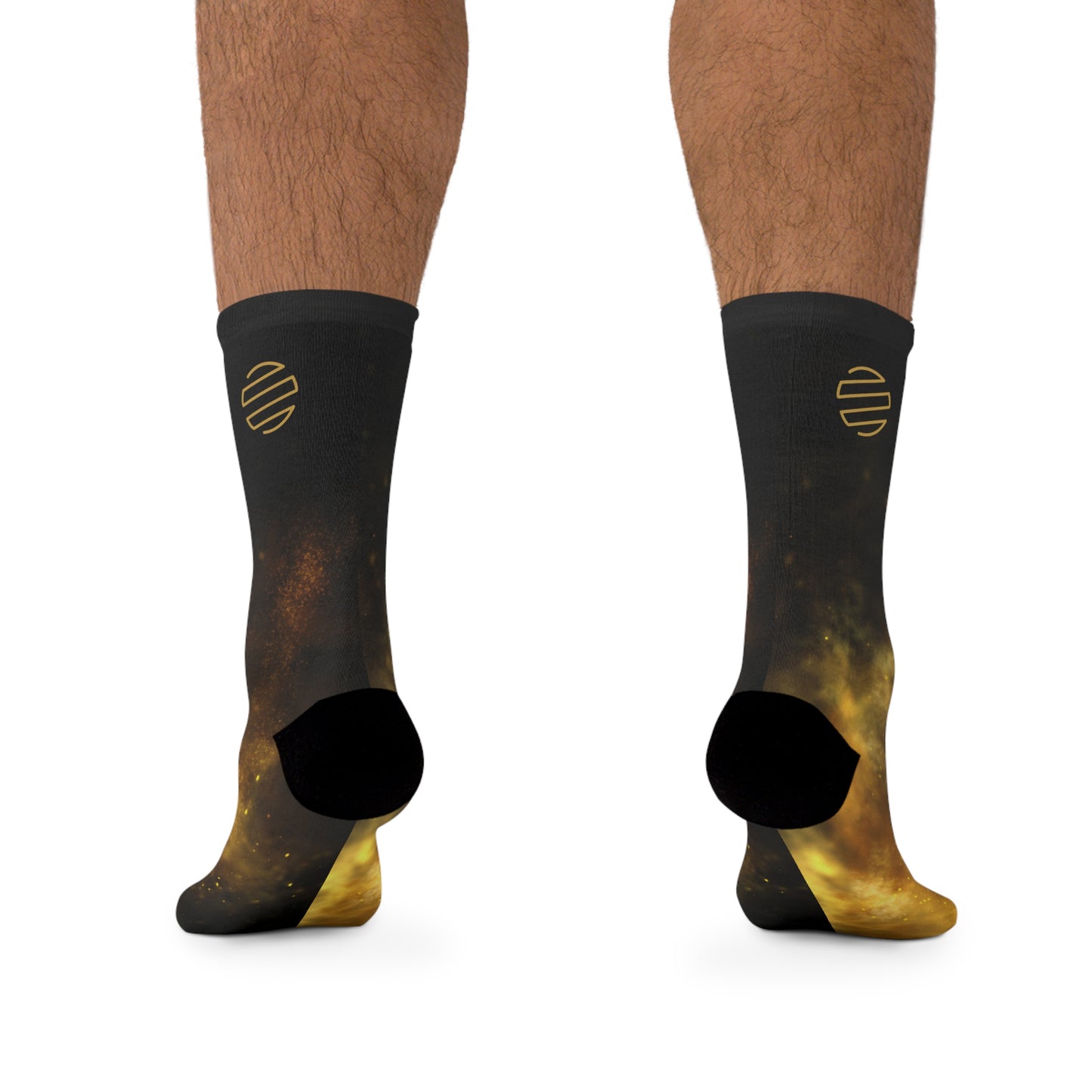 Cosmic Recycled Socks, Space-Themed Socks, Eco-Friendly Footwear, Unique Gift for Astronomers, Stylish Casual Wear