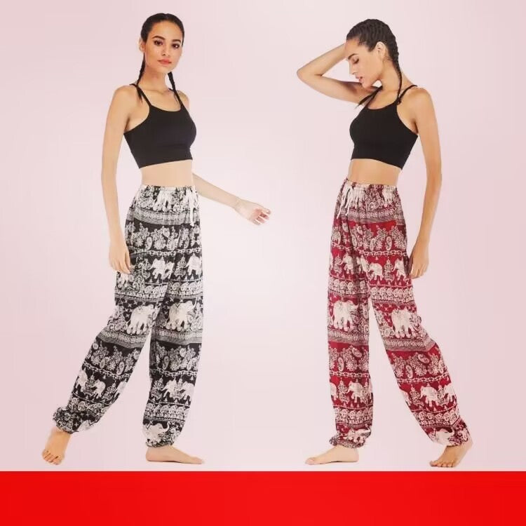 Women's Casual Laced Harem Pants