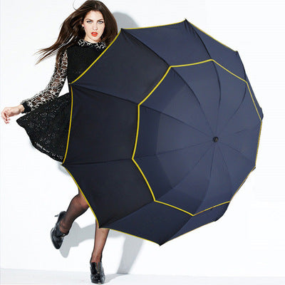 Golf Umbrella, Double Layer, Folding Design
