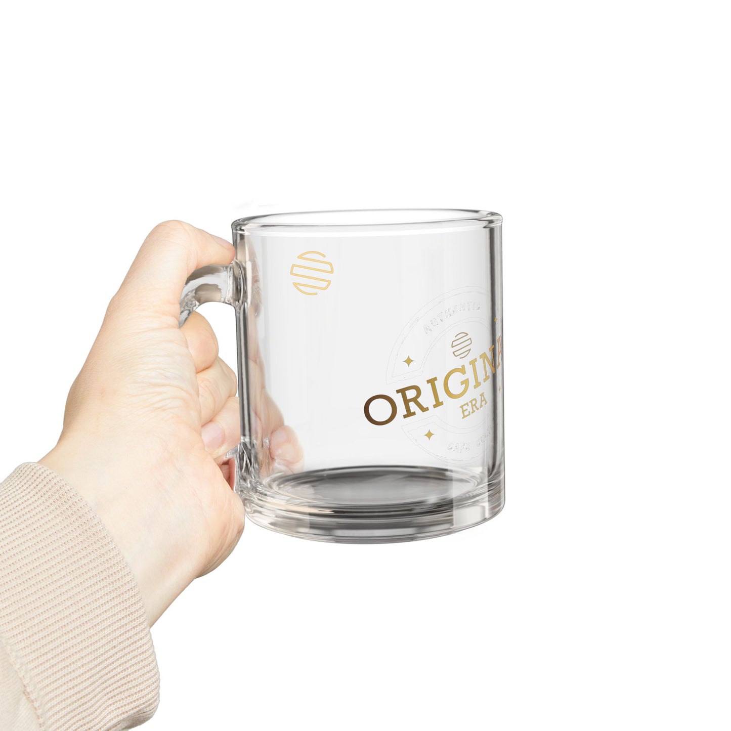 Glass Mug, 10oz with Original Era