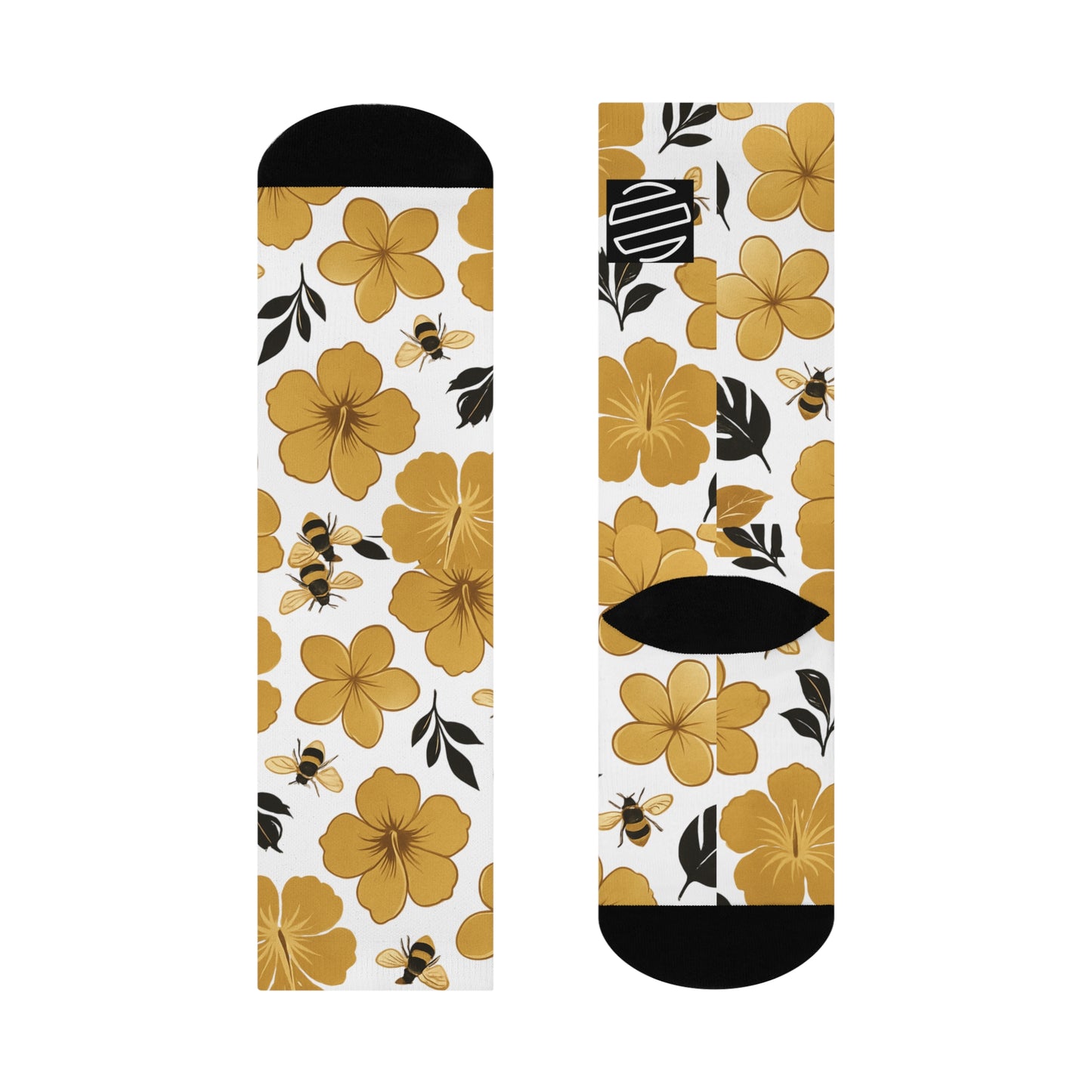 Humbly Floral Bee Crew Socks