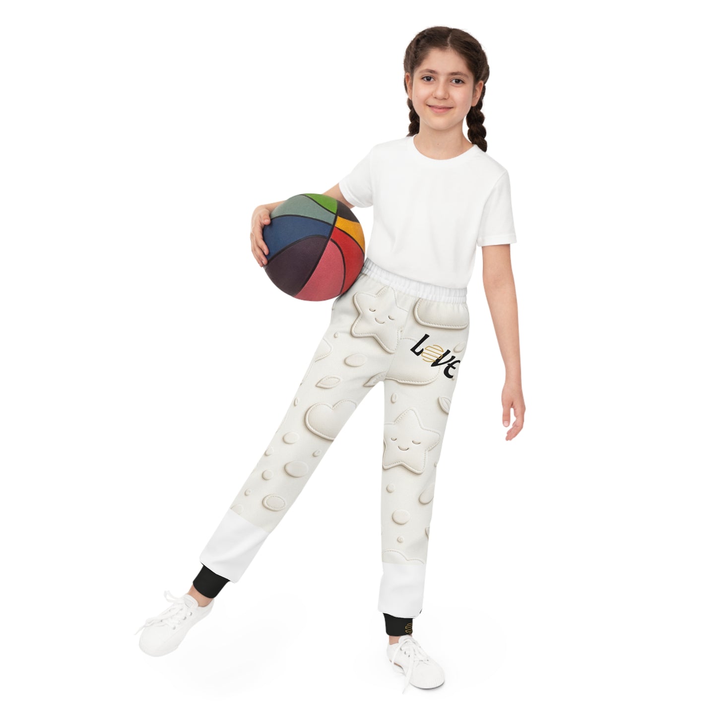 Cute Love-Themed Youth Joggers