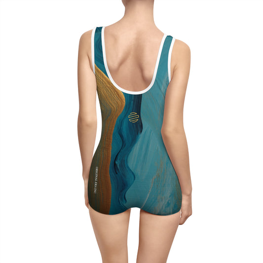 Vintage Ocean Collection Women's One-Piece Swimsuit