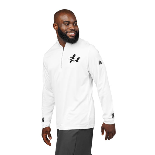 Embroidered Goose Flight Quarter-Zip Pullover
