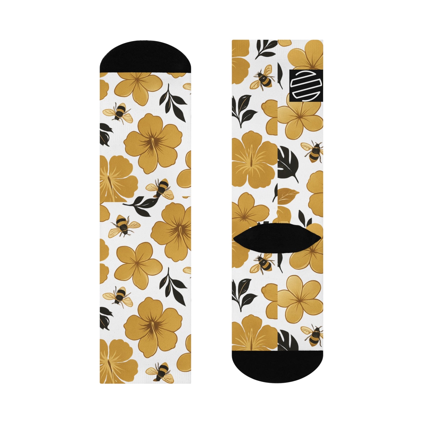 Humbly Floral Bee Crew Socks