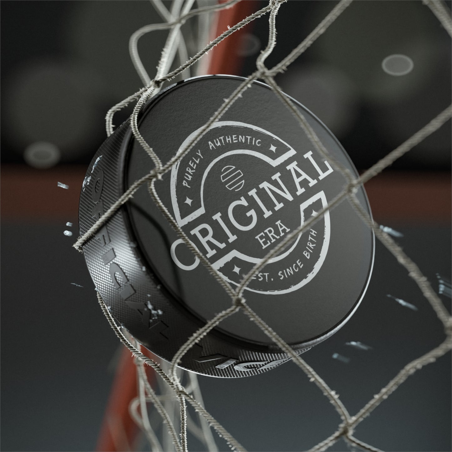 Original Era Hockey Puck in White