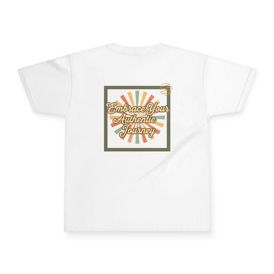 Youth Tee — "Embrace Your Authentic Journey" Retro Graphic