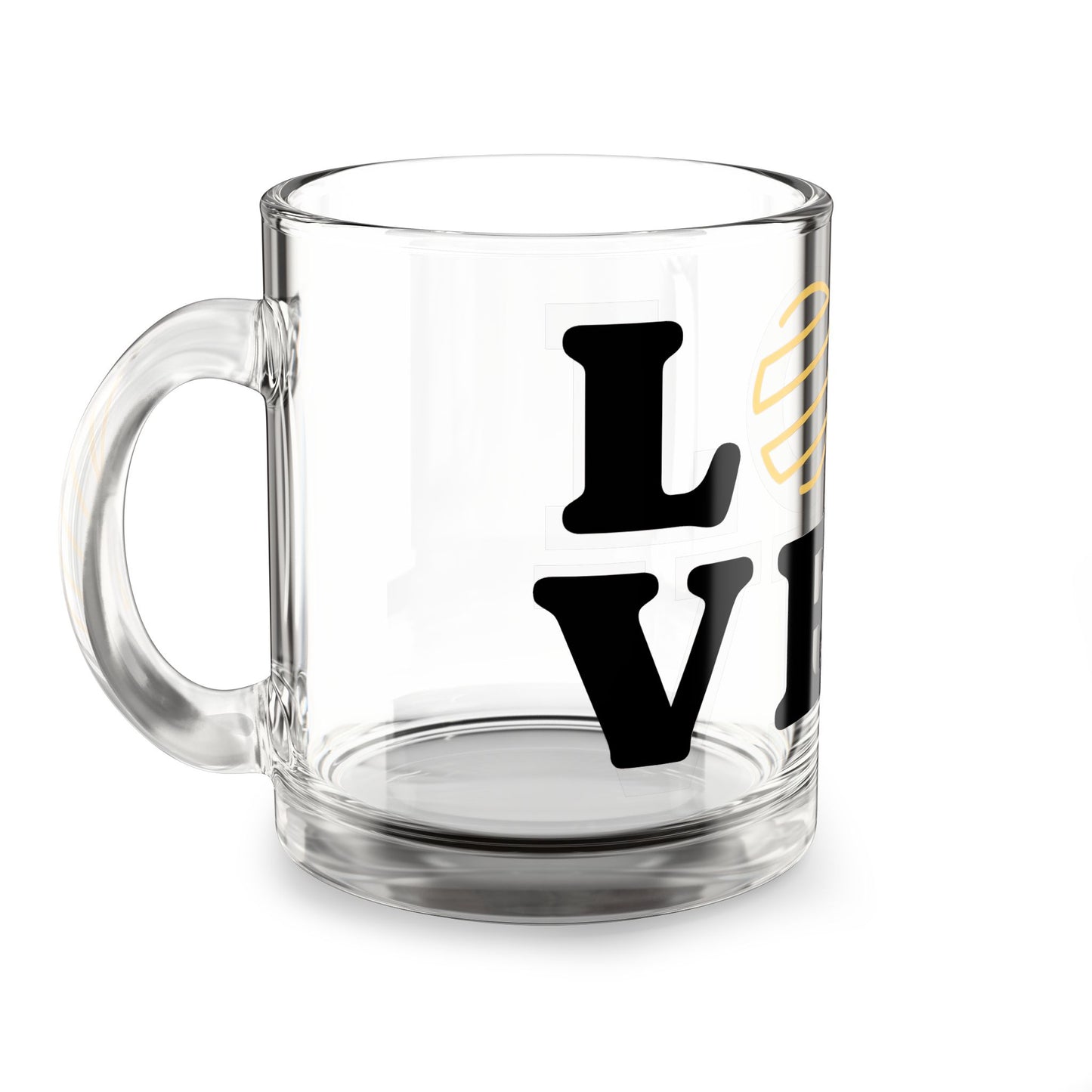 Love Vibes Glass Mug - 10oz,