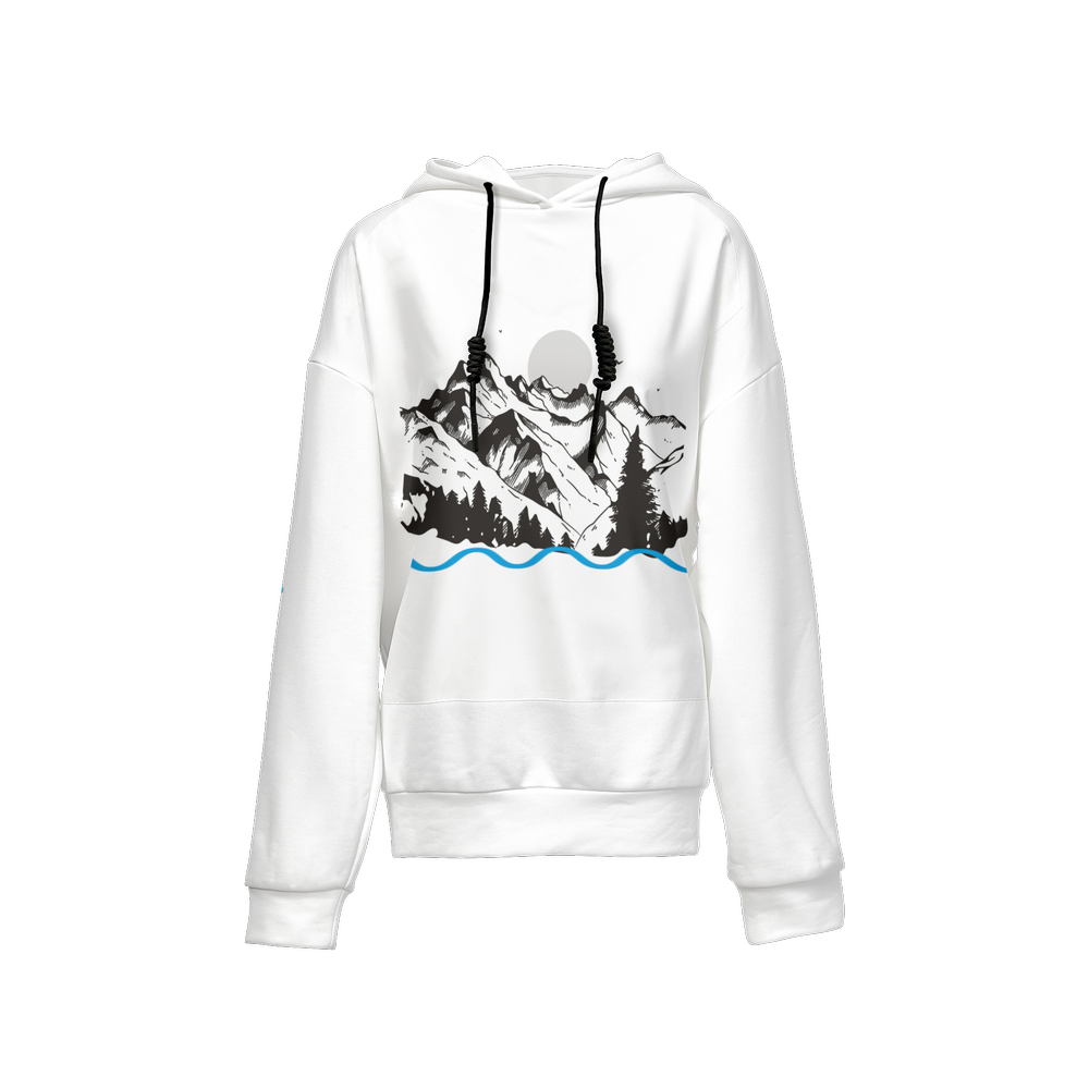 Women’s Original Era "Living Waters" Relaxed Fit Hoodie With Front Patch-Super Heavy 375g