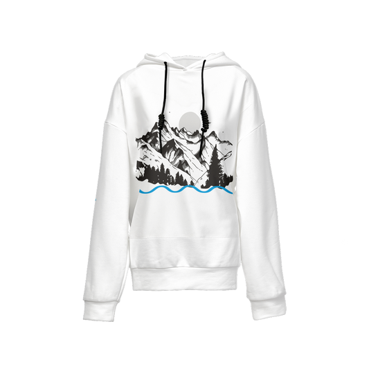 Women’s Original Era "Living Waters" Relaxed Fit Hoodie With Front Patch-Super Heavy 375g