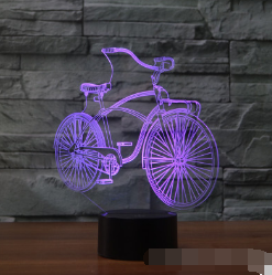 3D Bicycle LED Color Remote Control Light