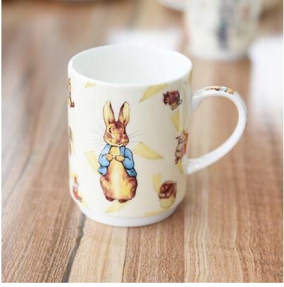 Whimsical Rabbit Cartoon Milk Mug