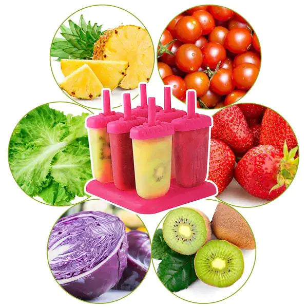 DIY Reusable Popsicle Molds - 6Pcs