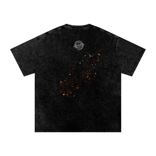 Snow Washed Oversized Cotton T-Shirt