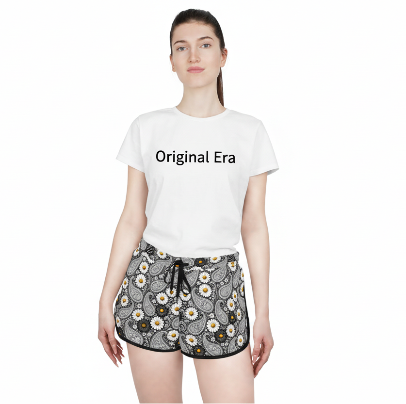 Women's Relaxed Shorts — Floral Boho Lounge & Summer Beachwear