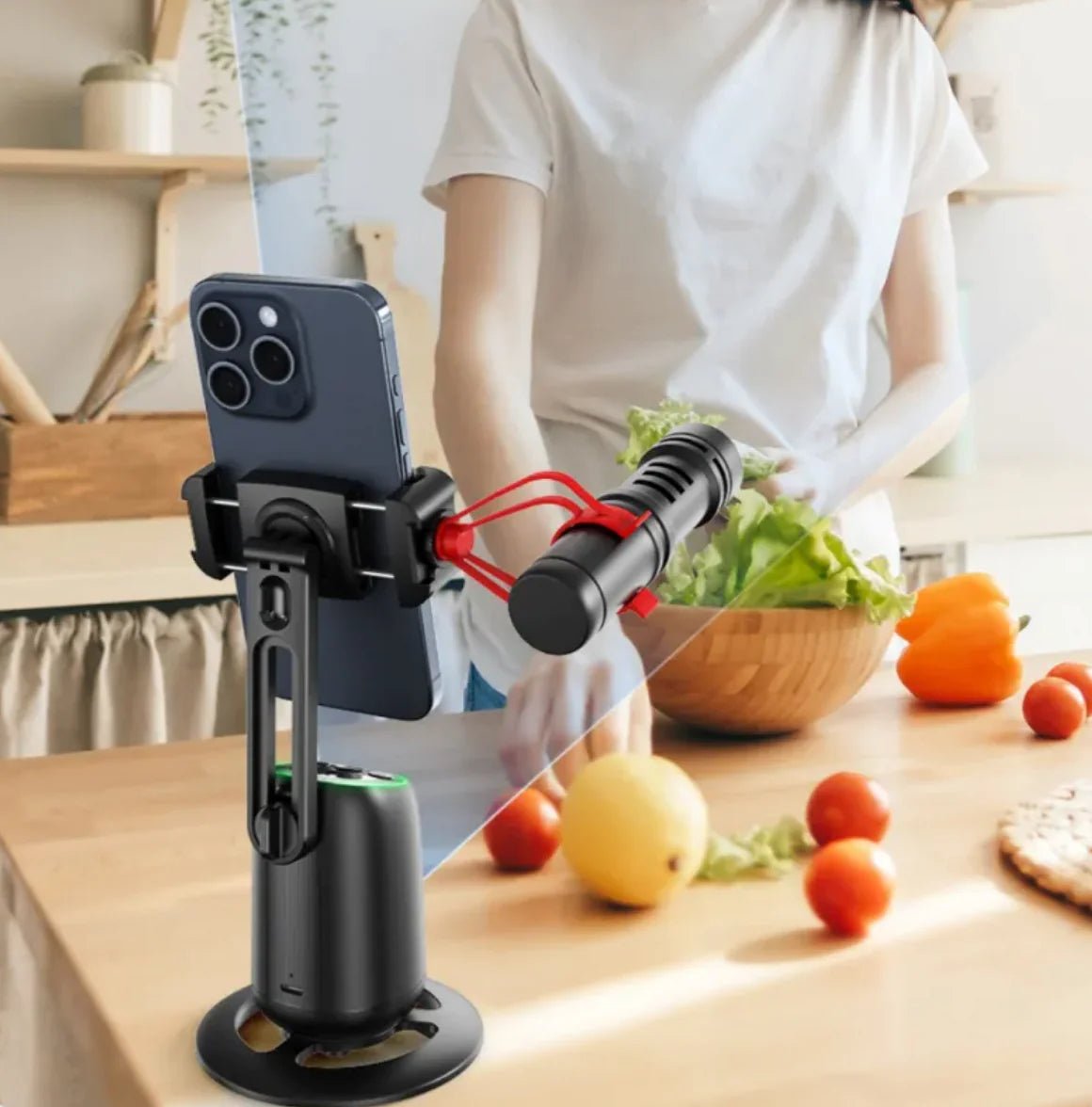 Rotating Mobile Phone Holder Black