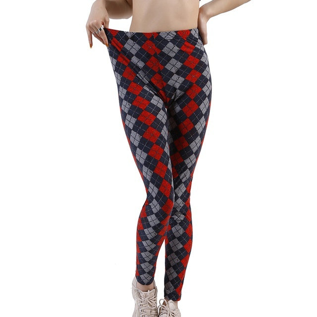 Women's Plaid Leggings Leggings