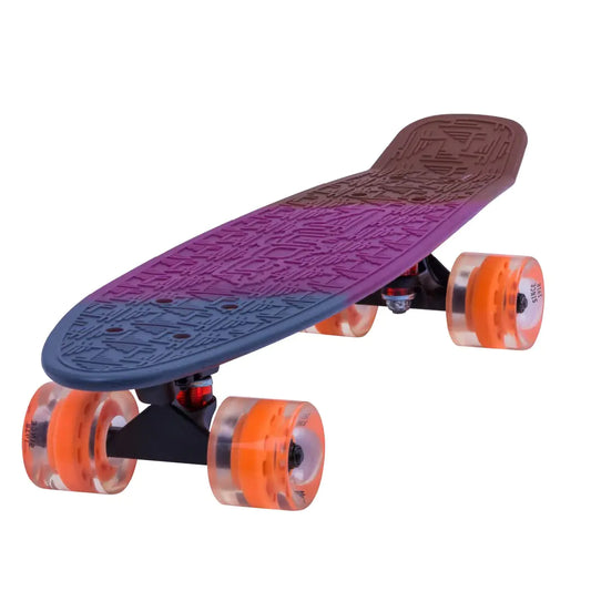 Flybar 22" Kids Mini Cruiser Skateboard with LED wheels – Ages 6-12
