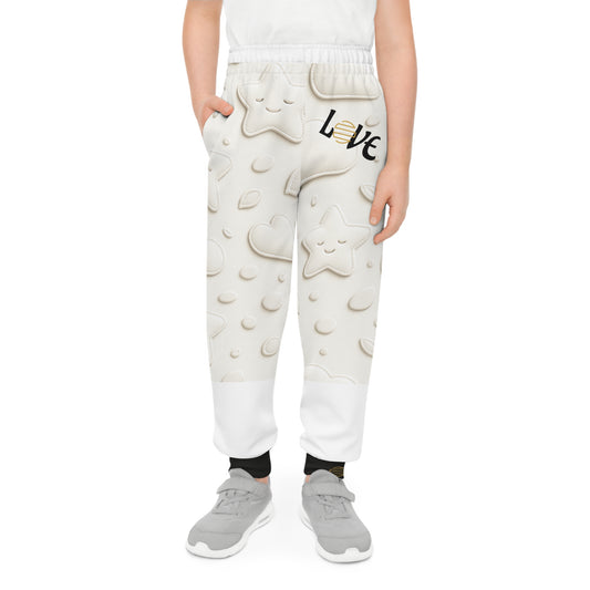 Cute Love-Themed Youth Joggers