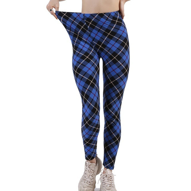 Women's Plaid Leggings Leggings