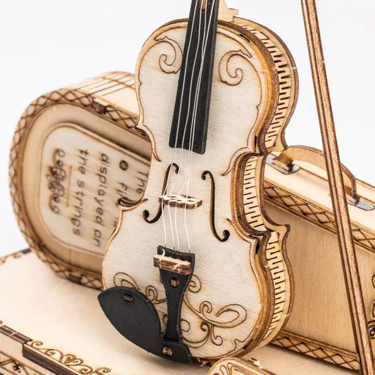 DIY 3D Wooden Puzzle - Violin Model