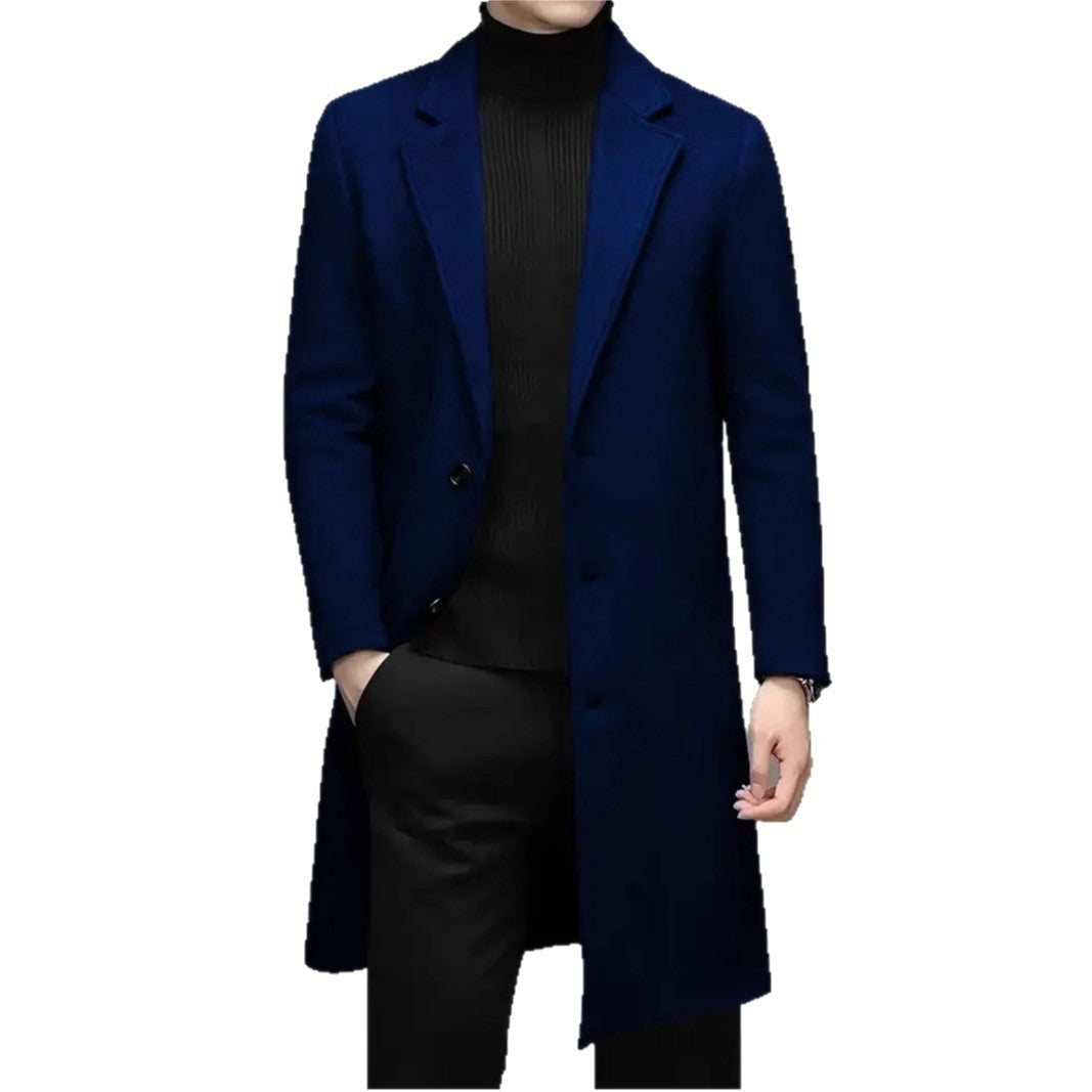 Men's Casual Slim-fit Woolen Coat