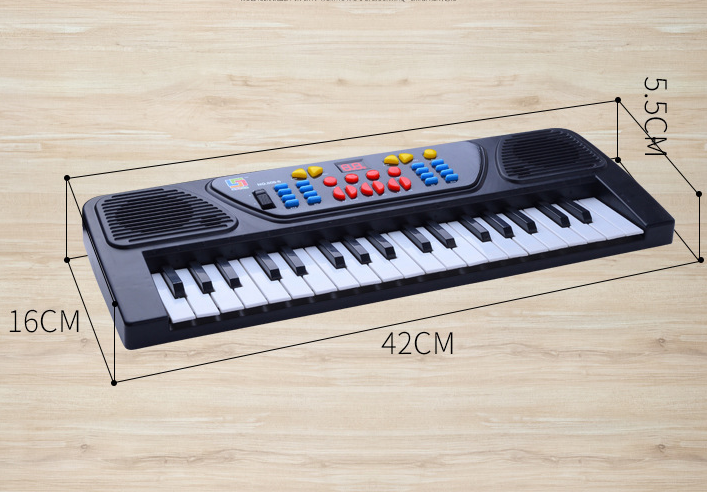 Black 37-Key Beginner Electronic Piano for Kids