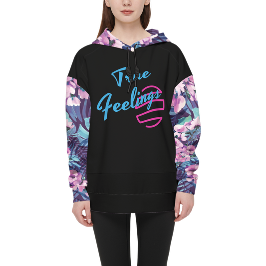 Women’s Original Era "True Feelings" Relaxed Fit Hoodie With Front Patch-Super Heavy 375g