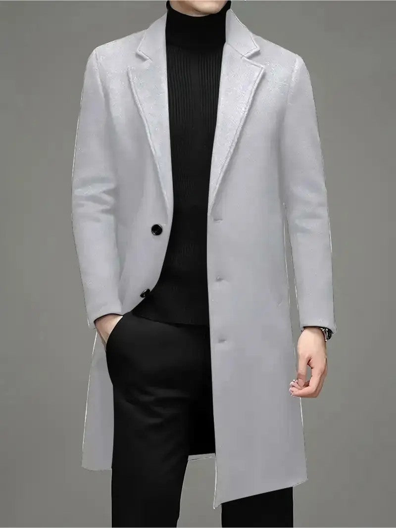 Men's Casual Slim-fit Woolen Coat