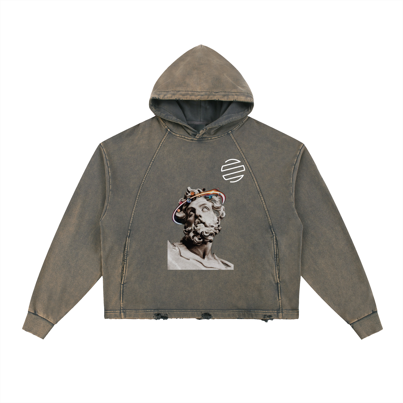 Original Era "Wonderfully Made" Vintage Washed Frayed-Hem Hoodie