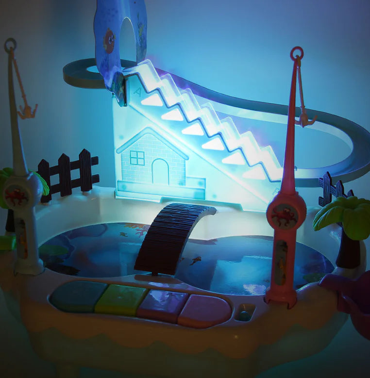 Musical Penguin Climbing Stairs Magnetic Fishing Toy