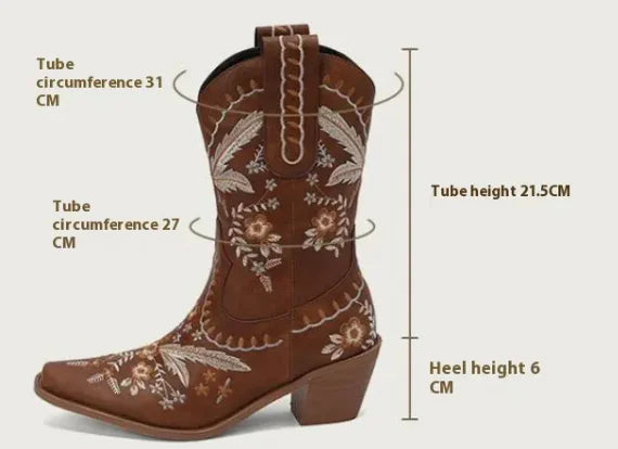 Women's Floral Cowboy Boots