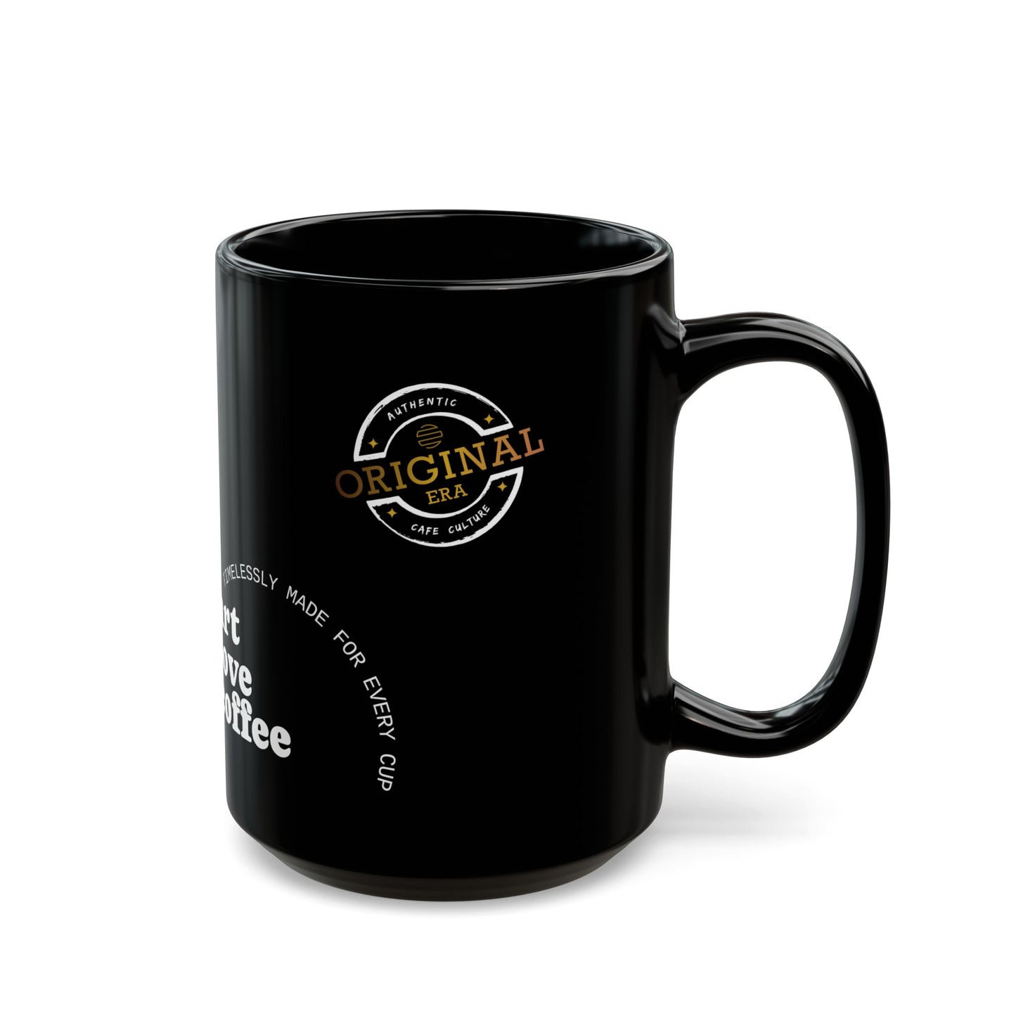 Stylish Black Art Love Coffee Mug