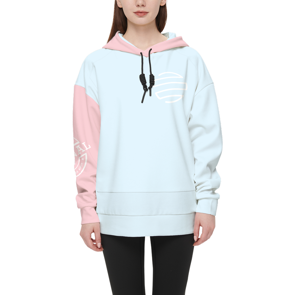 Women’s Original Era "Pink Moon" Relaxed Fit Hoodie With Front Patch-Super Heavy 375g