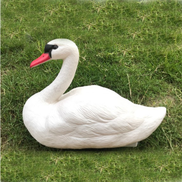 Plastic White Swan, Canadian Goose, Snow Goose Decor