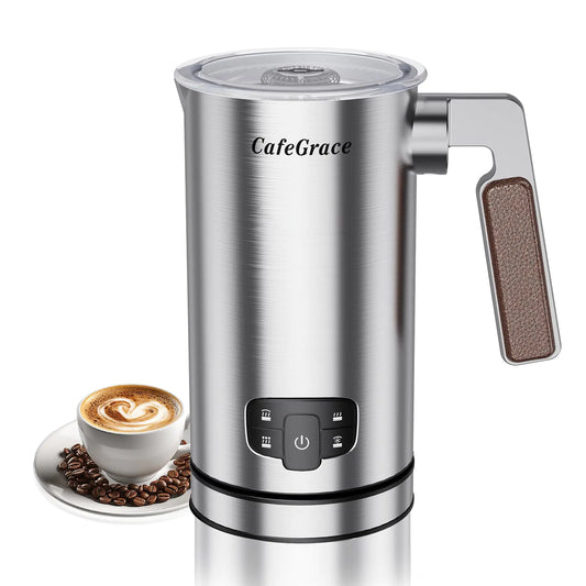 CafeGrace 4-in-1 Luxury Milk Frother & Steamer
