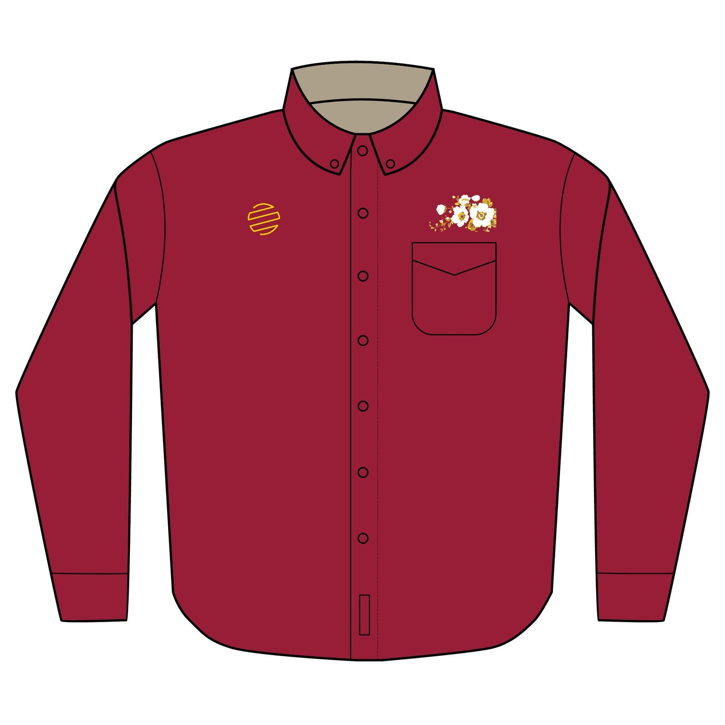 Embroidered Original Era Logo Long Sleeve Shirt