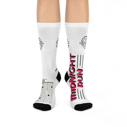 Midnight Run Cushioned Crew Socks for Active Lifestyle | Perfect for Gifts, Running, Gym, Yoga, Sportswear