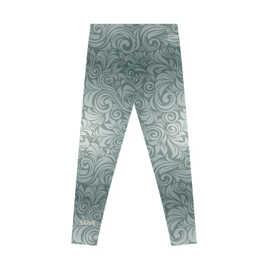Floral Swirl Stretchy Leggings