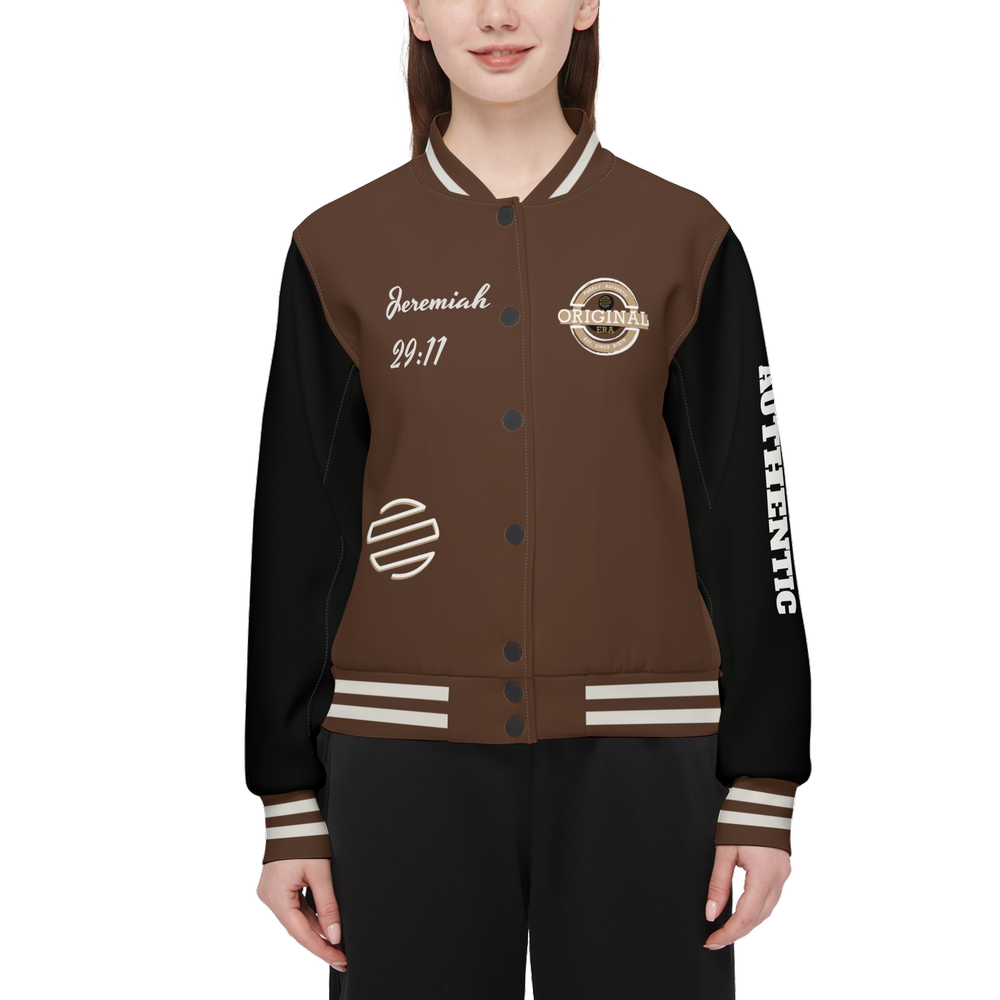 ORIGINAL ERA "ROOTS" Women's Double Layered Bomber Sports Jacket-Techno Scuba Knit