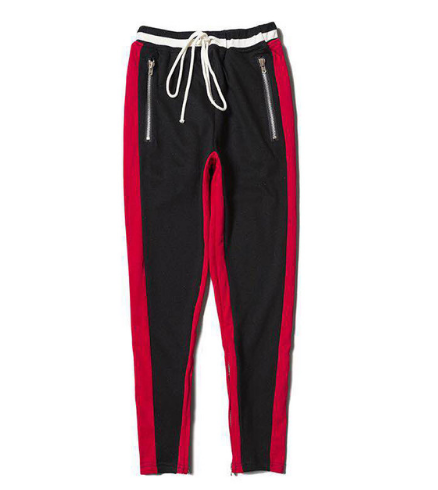 Trendy Scottish Plaid Zipper Cuff Casual Pants