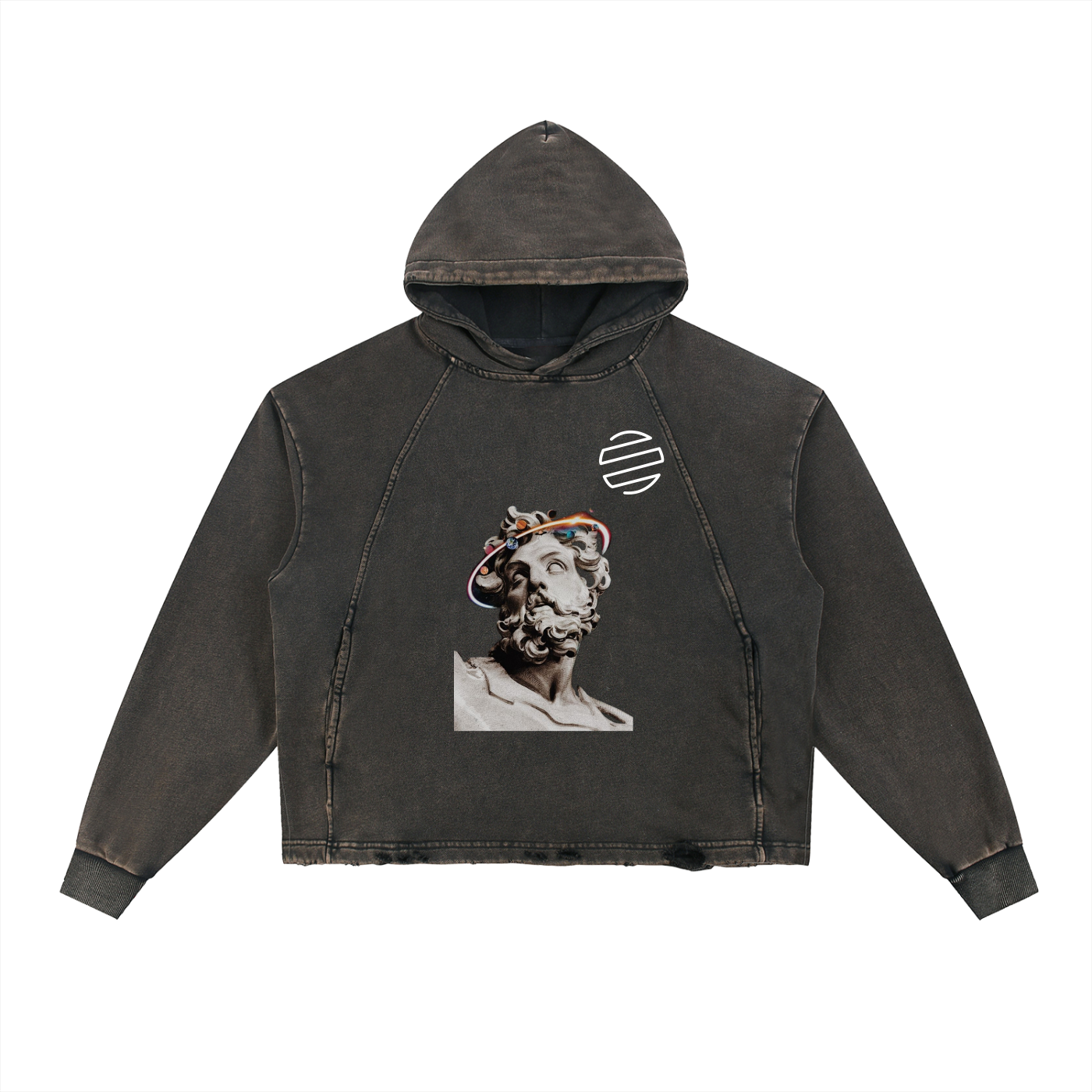 Original Era "Wonderfully Made" Vintage Washed Frayed-Hem Hoodie
