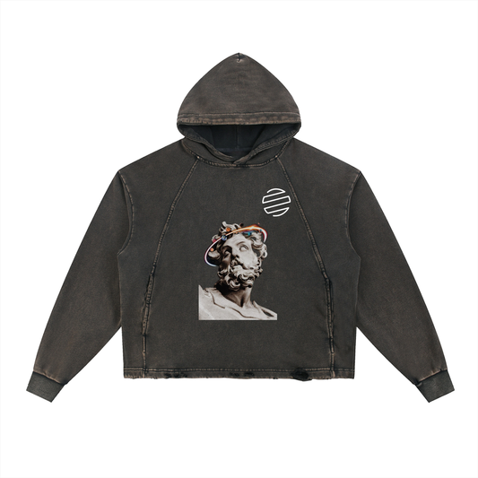 Original Era "Wonderfully Made" Vintage Washed Frayed-Hem Hoodie